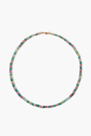 14k Emerald Mix Collar Necklace