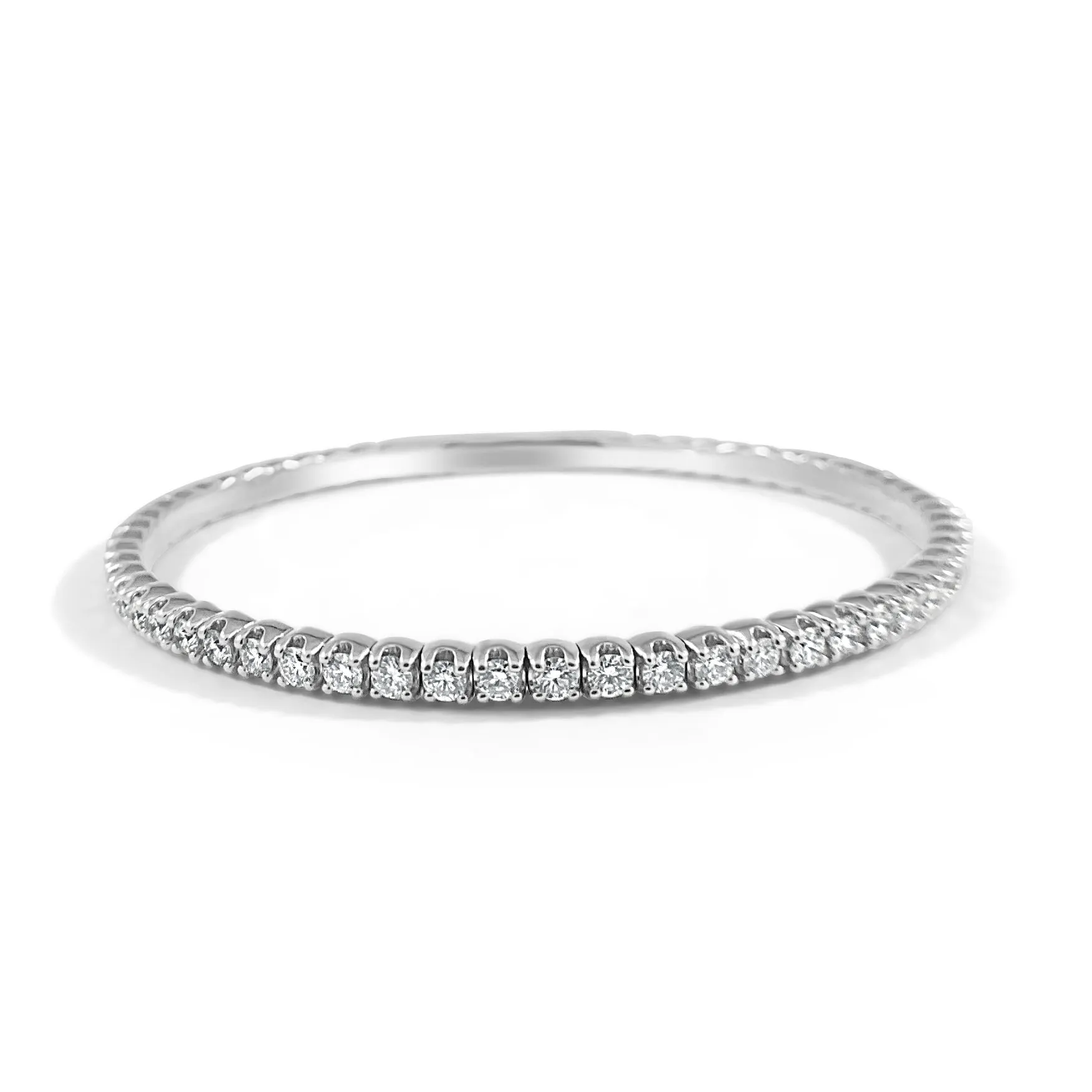 14k Gold & Diamond Flexible Bangle - 2.71ct