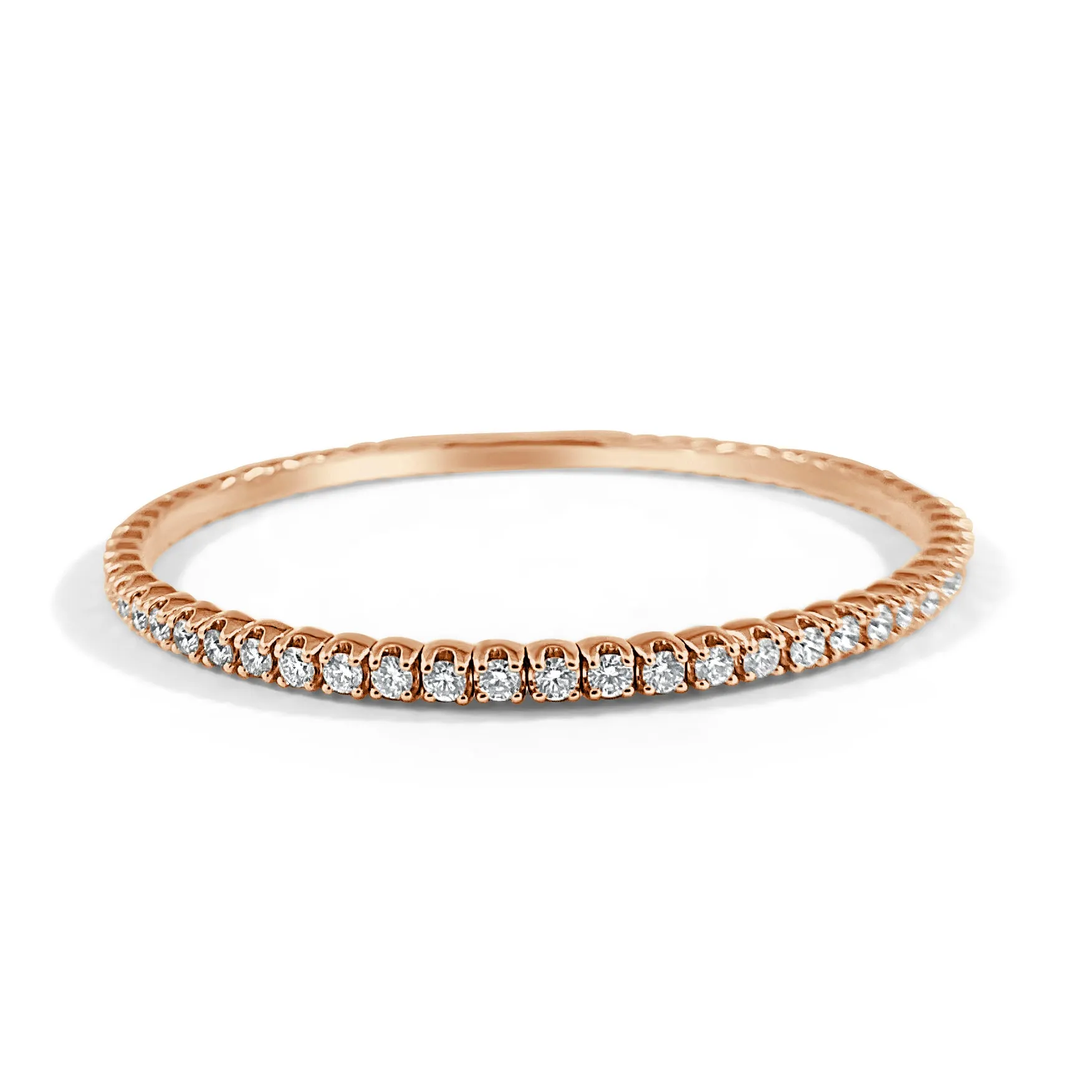 14k Gold & Diamond Flexible Bangle - 2.71ct