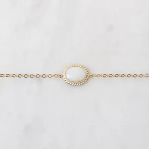 14k Gold Opal Bracelet