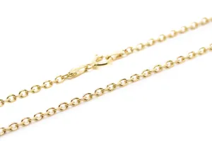 17.5" (45cm) Gold Plated Anchor Chain