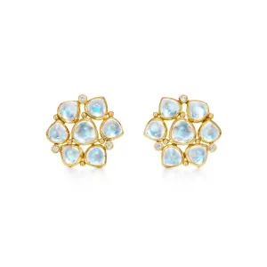 18K Cluster Earrings