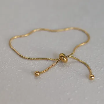 18K Gold-Filled Adjustable Anklet and Bracelet