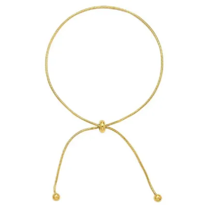 18K Gold-Filled Adjustable Anklet and Bracelet