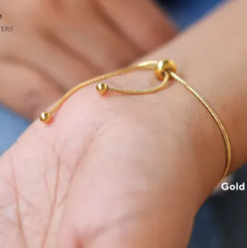 18K Gold-Filled Adjustable Anklet and Bracelet