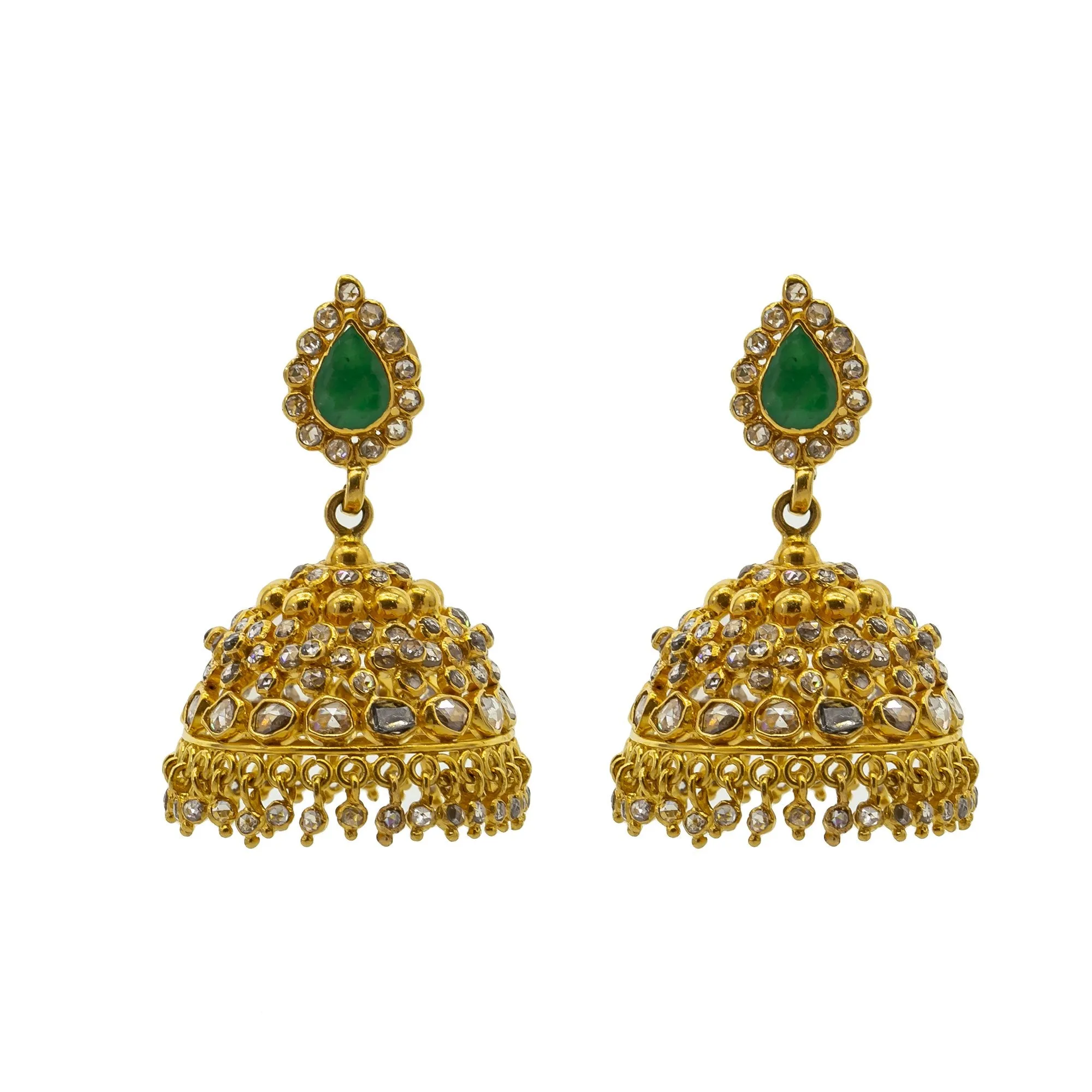 22K Gold & Uncut Diamond Anika Laxmi Set