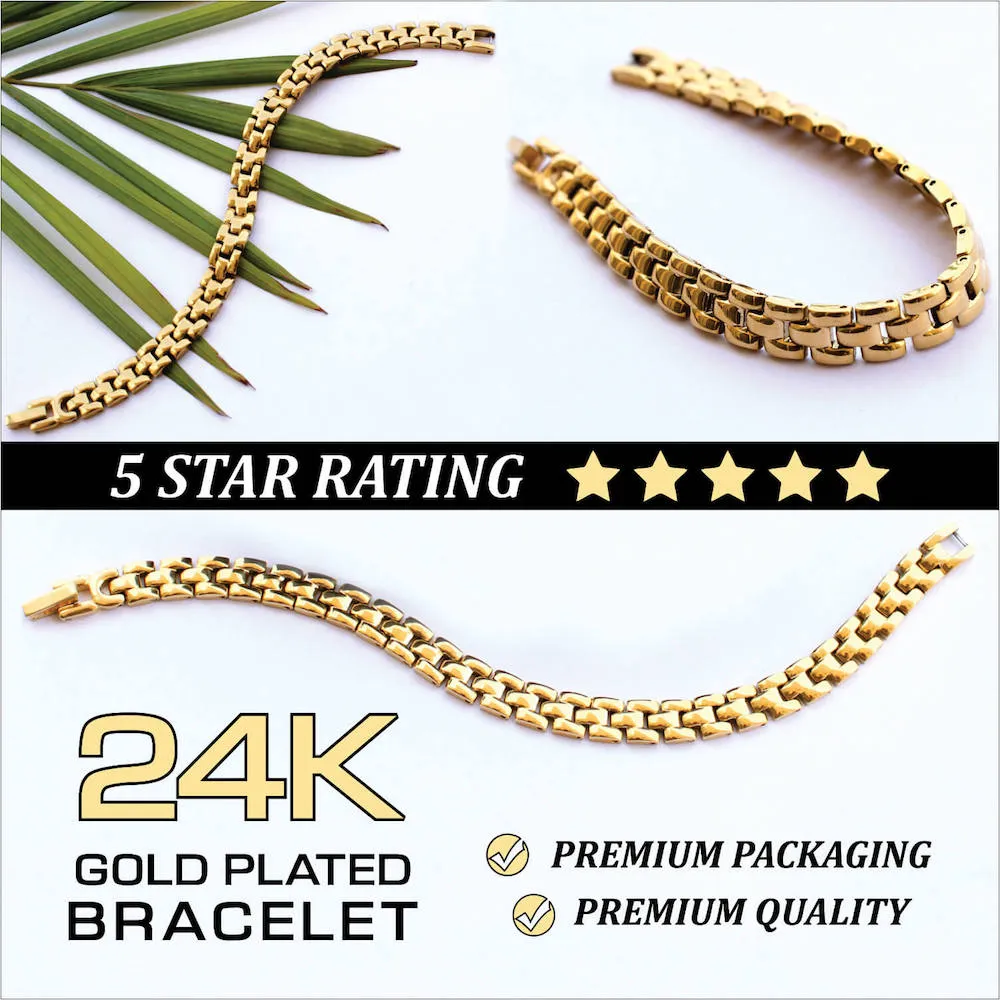 24K Gold Plated Premium Chain Bracelet