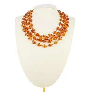 5 Strand Amber Necklace