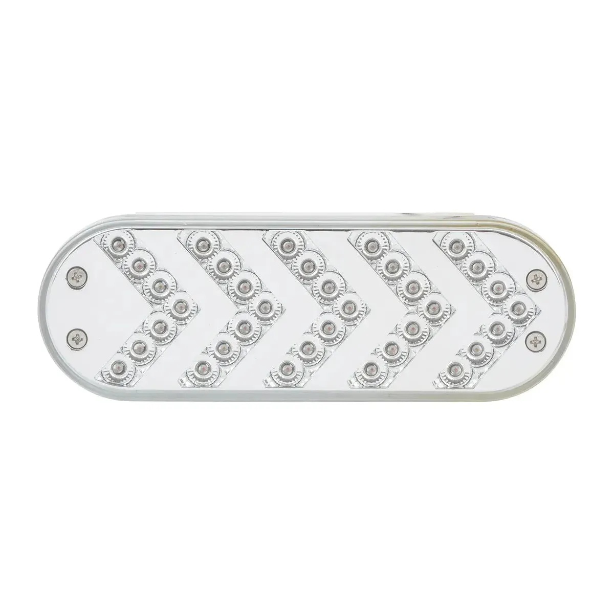 77125 OVAL AMBER SEQUENTIAL 5-ARROW SPYDER 35LED LIGHT, CLEAR LENS