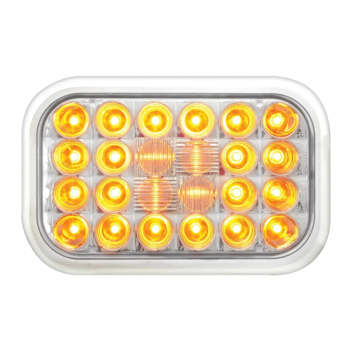 77181 Rectangular Pearl LED Light (AMBER/CLEAR) #77181