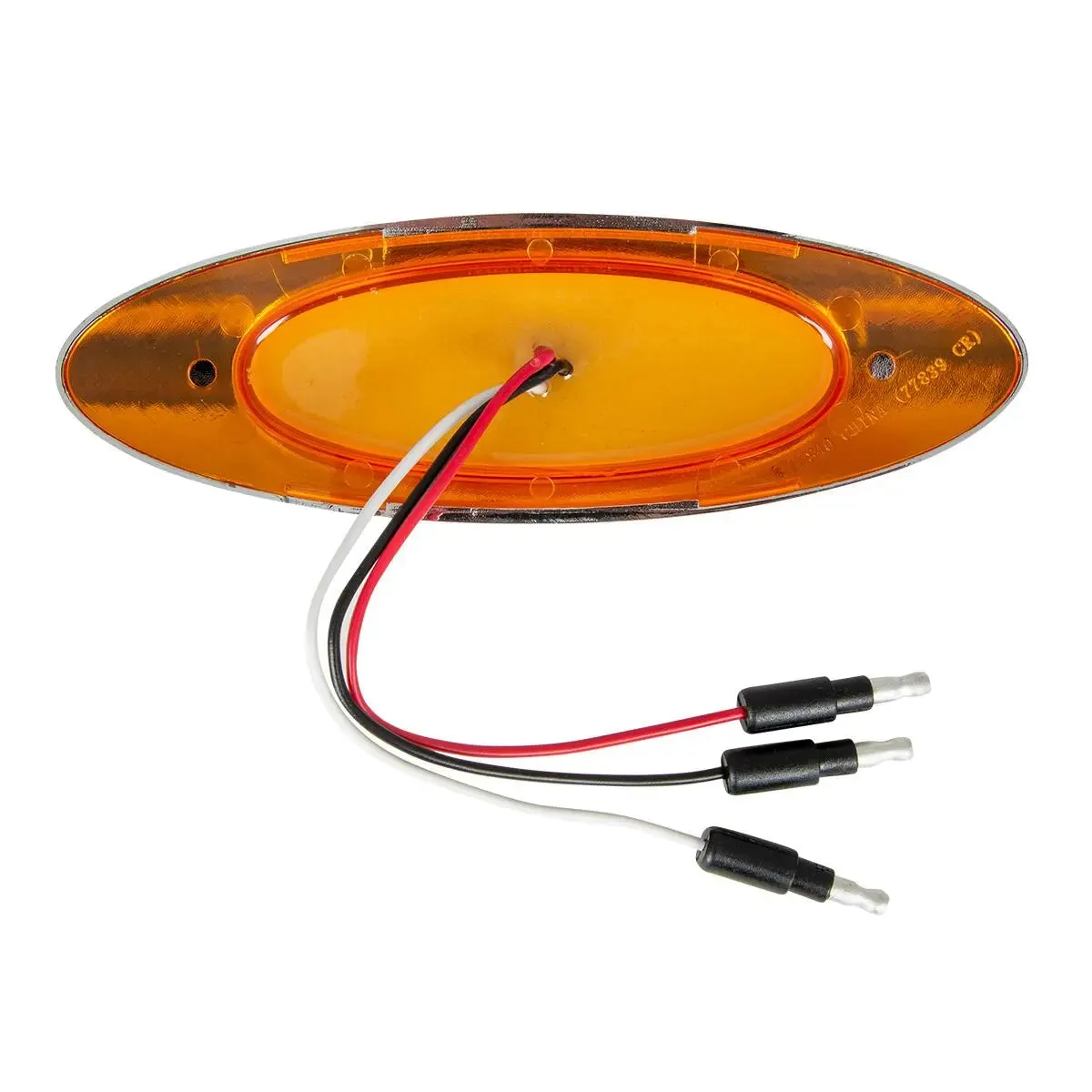 77835 ULTRA THIN SPYDER Y2K AMBER/AMB 7 LED LIGHT W/VISOR, HIGH/LOW