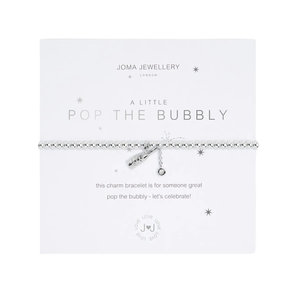 A Little 'Pop The Bubbly' Bracelet | Silver Plated