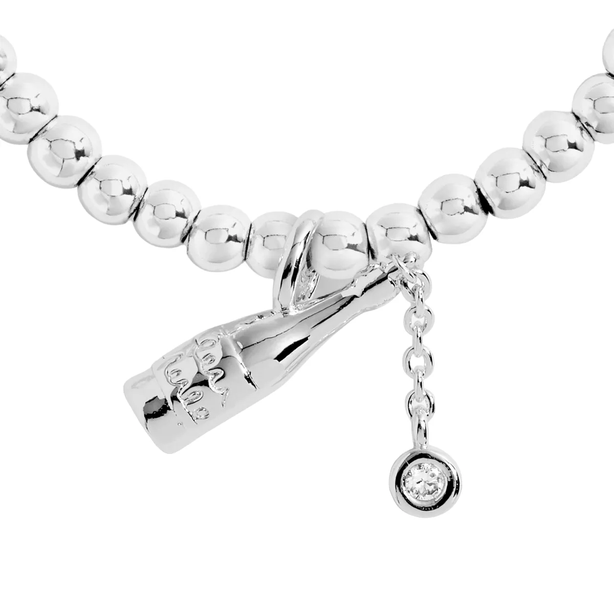 A Little 'Pop The Bubbly' Bracelet | Silver Plated