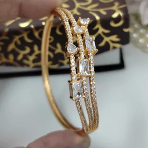 Aamrapali Gold Plated American Diamond Bangle