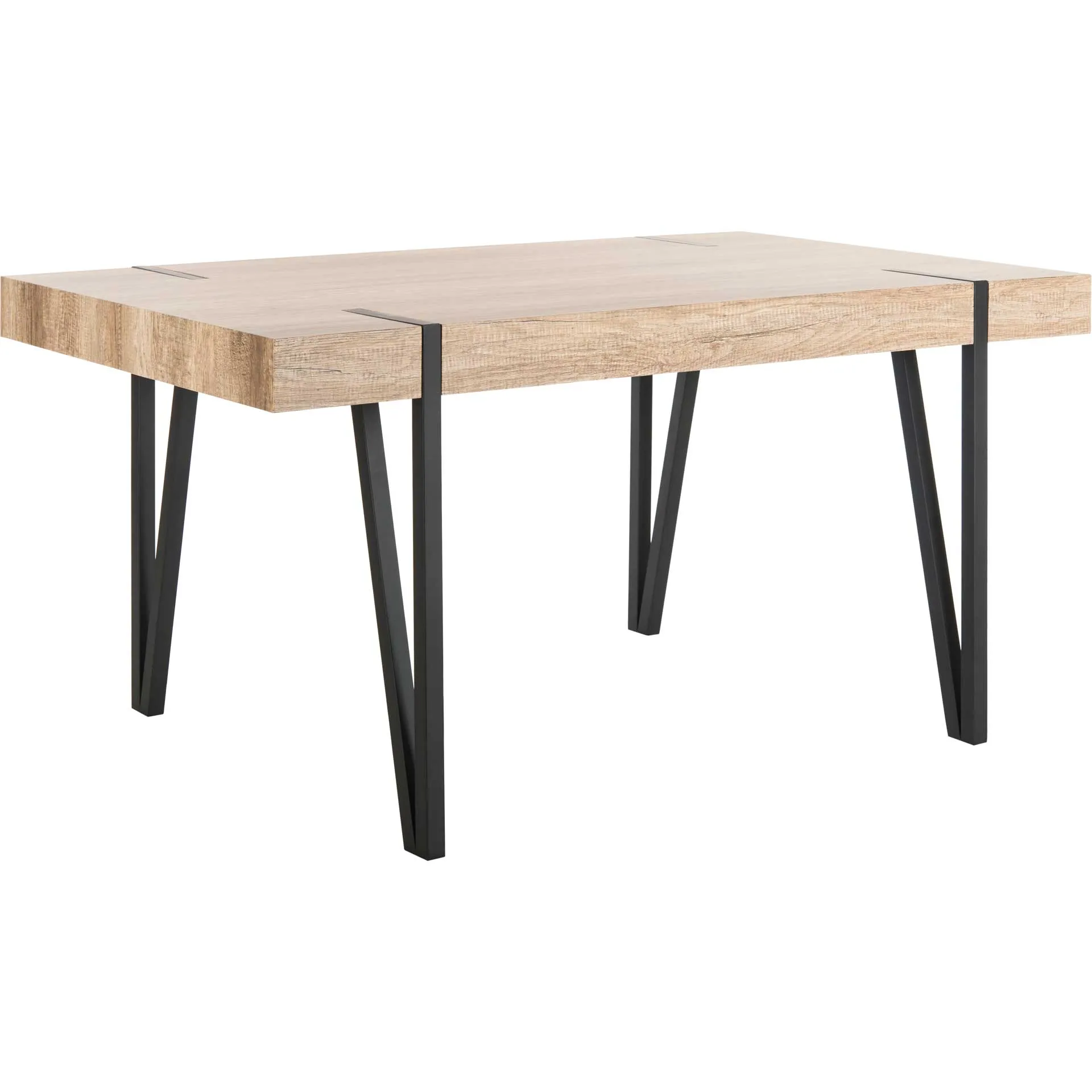 Alan Wood Top Dining Table Canyon Gray