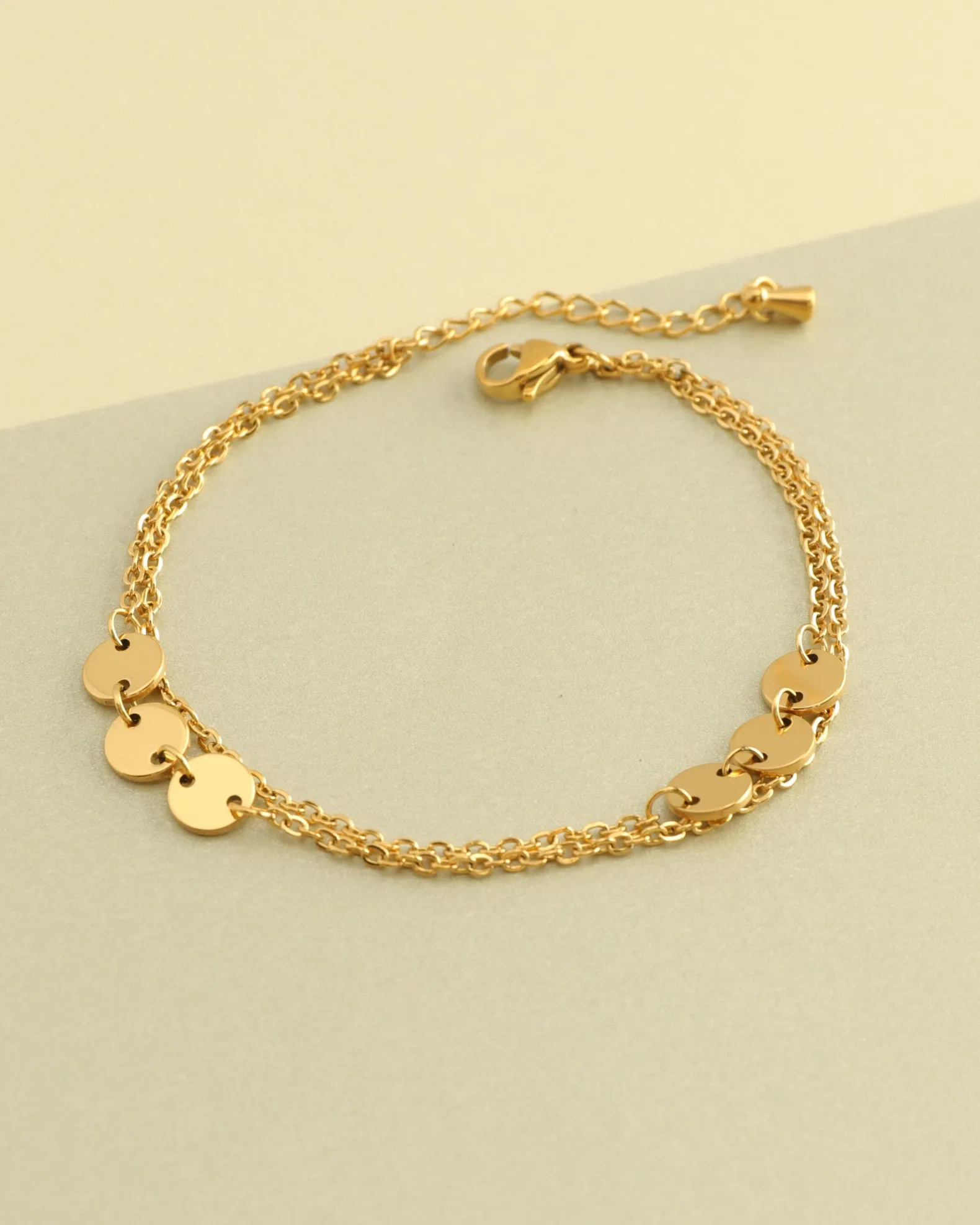 Amara Gold Circle Chain Bracelet