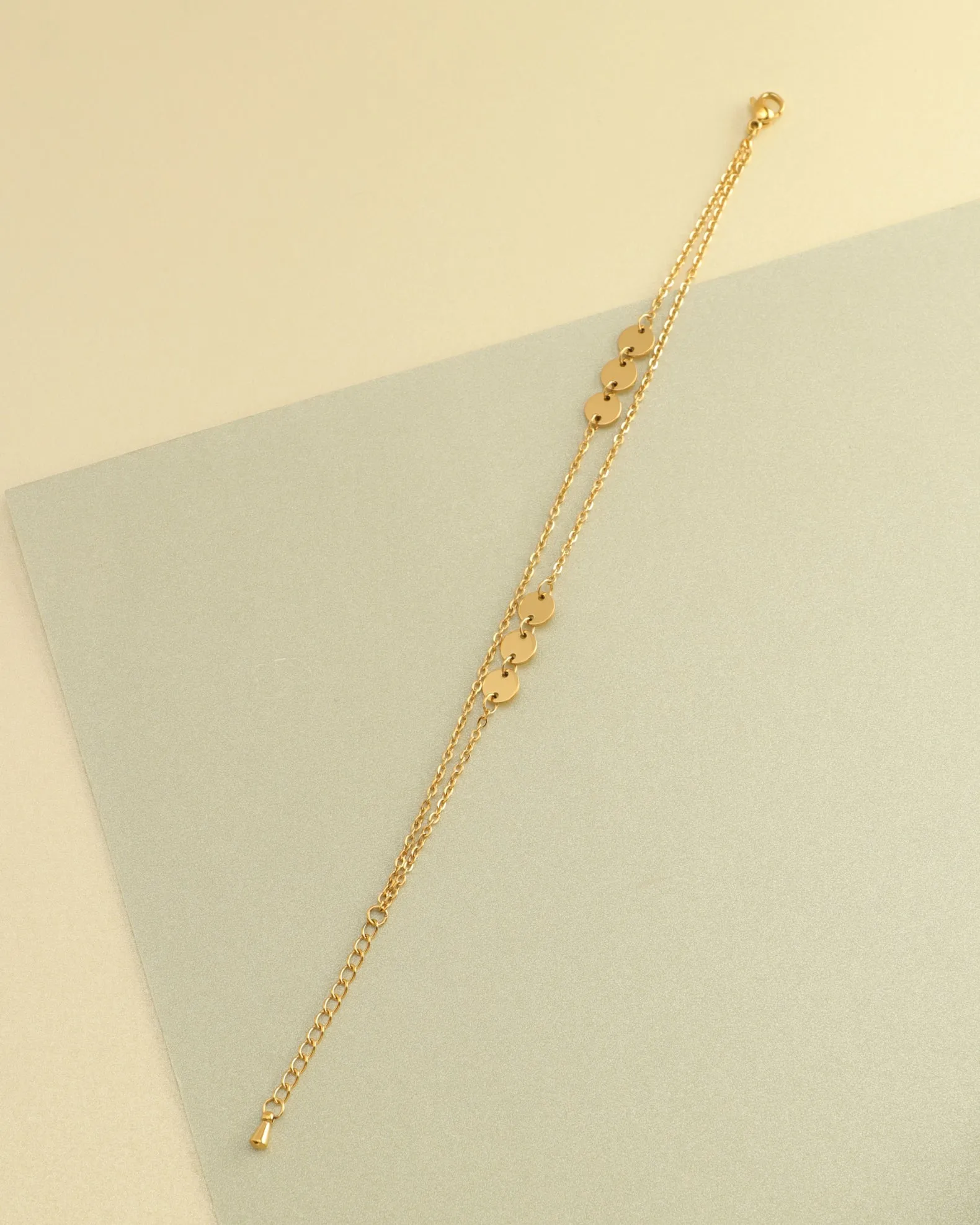 Amara Gold Circle Chain Bracelet