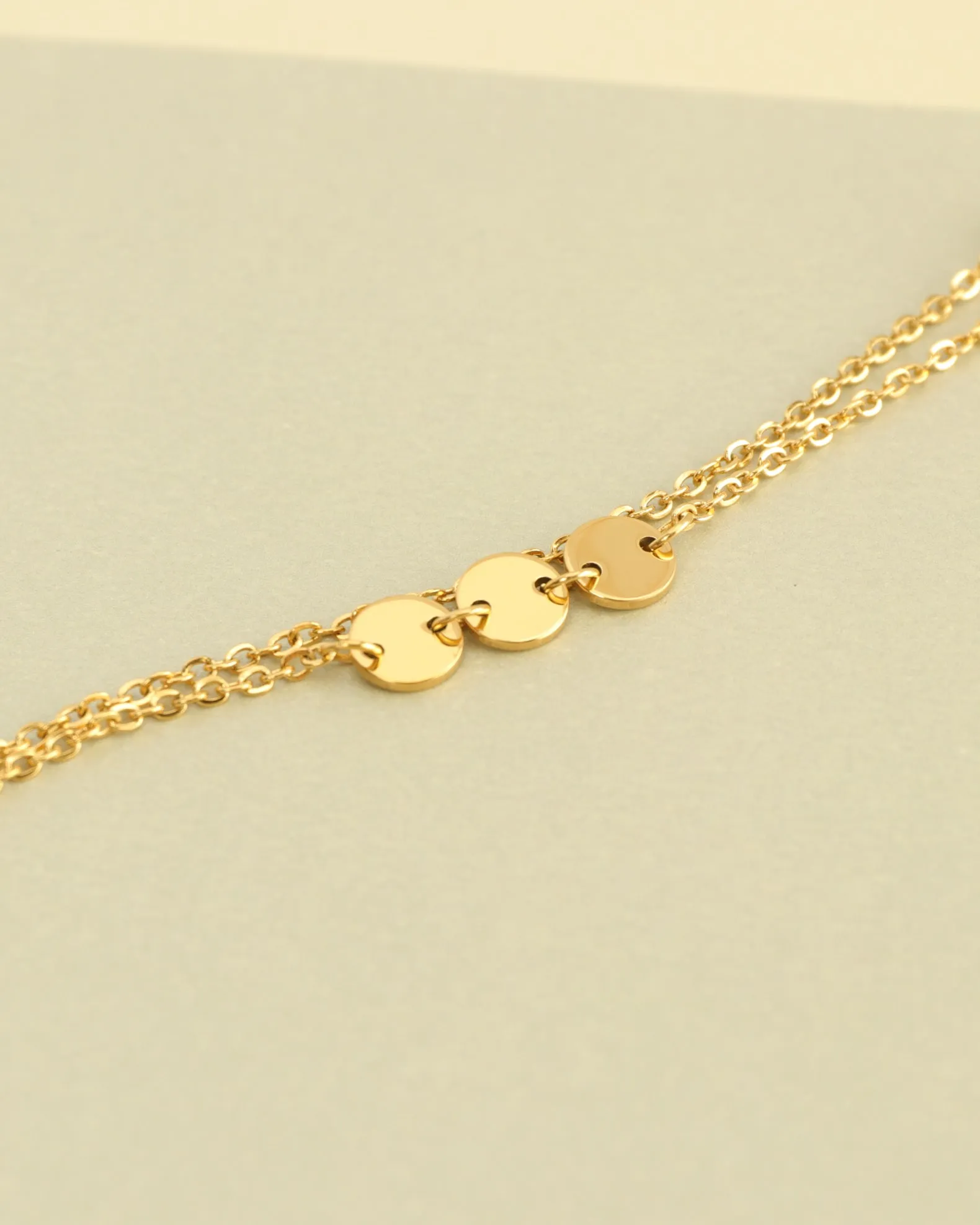 Amara Gold Circle Chain Bracelet