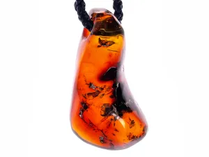 AMBER Crystal Necklace - Pendant Necklace, Handmade Jewelry, Healing Crystals and Stones, 48552