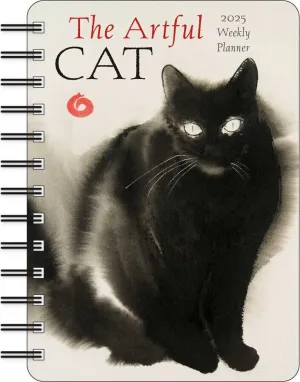 Amber Lotus The Artful Cat 2025 Weekly Planner Calendar