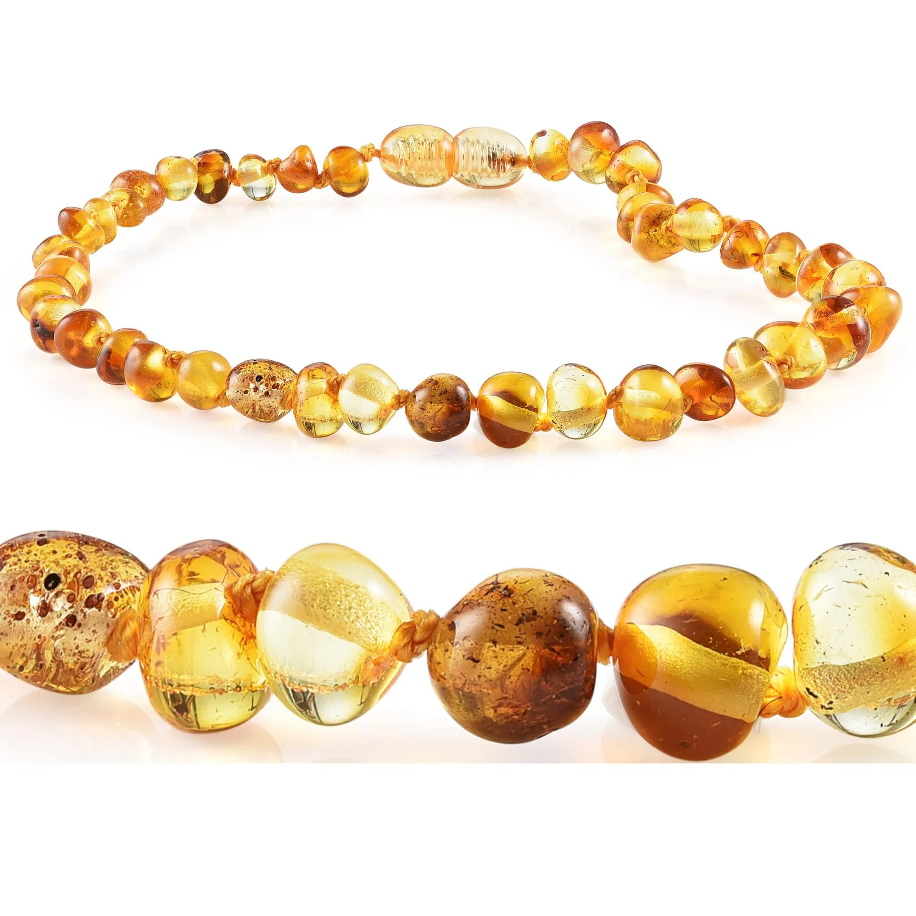 Amber Necklaces by R.B. Amber Jewelry (10-11")