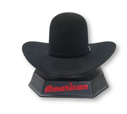 American Hat Company - Open Crown - 10X Black Tall Crown