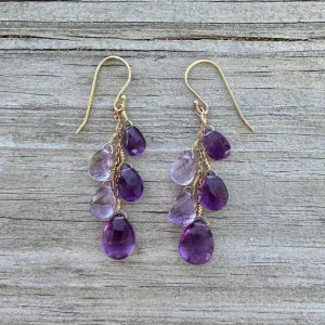 Amethyst Cascade Earrings