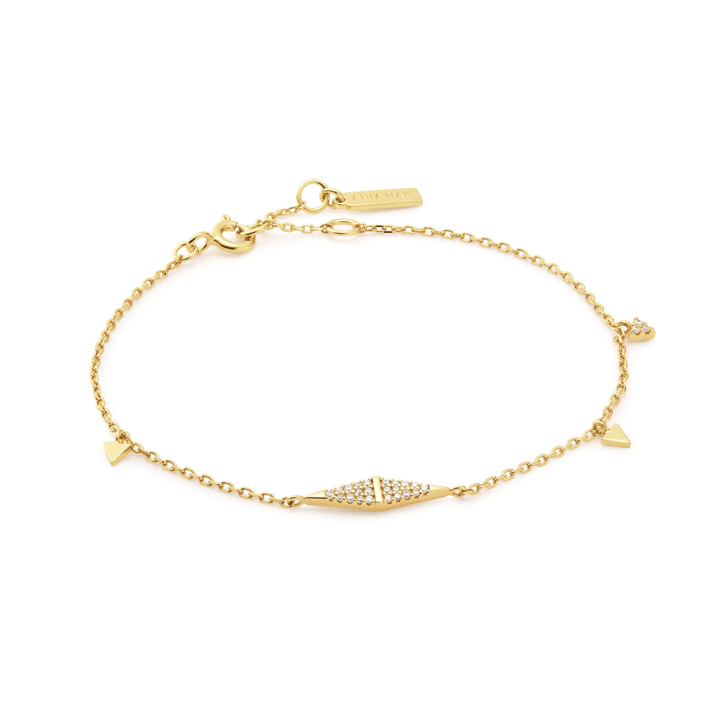 Ania Haie Gold Geometric Chain Bracelet