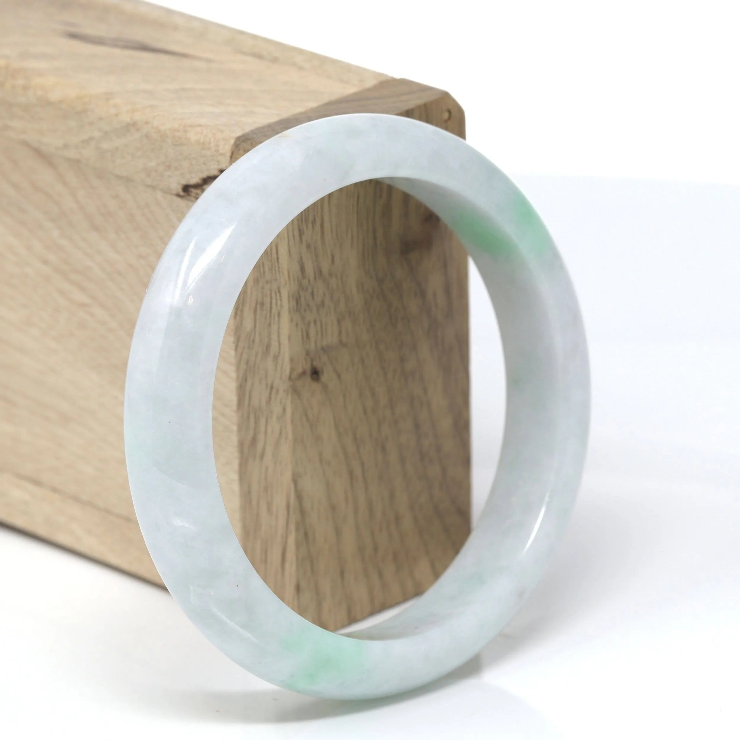 Baikalla™ "Classic Bangle" Genuine Burmese High Quality Jadeite Jade Bangle Bracelet (57.6mm)#144