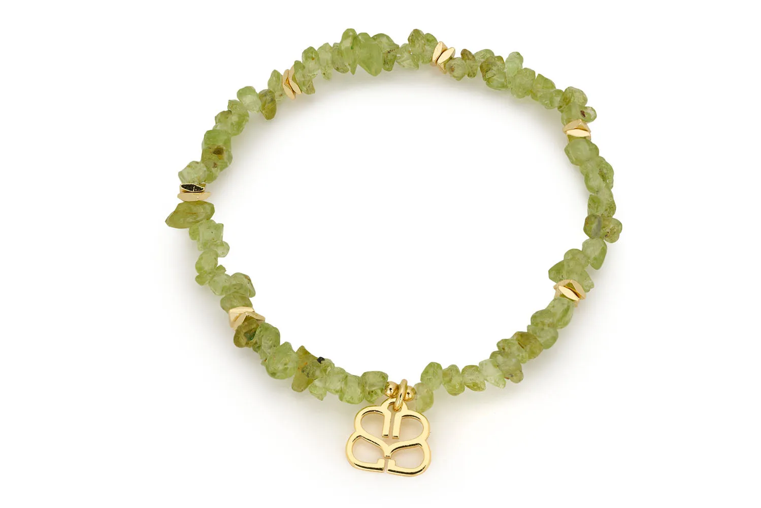 Batiki Peridot & Gold Stacking Bracelet