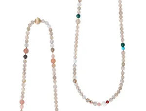 Bead collier Pearls, Rutile 90 cm.