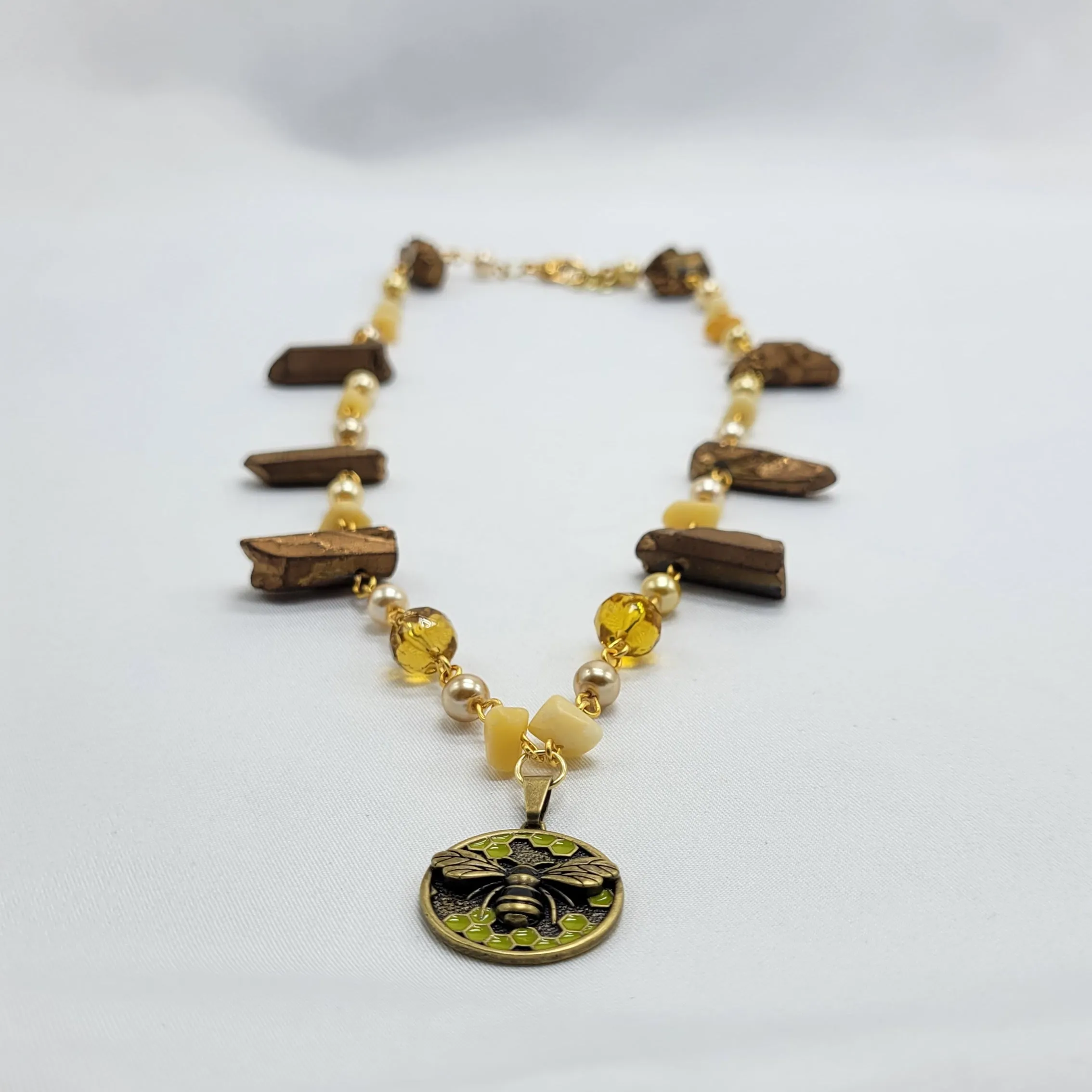 Bee and Crystal Necklace