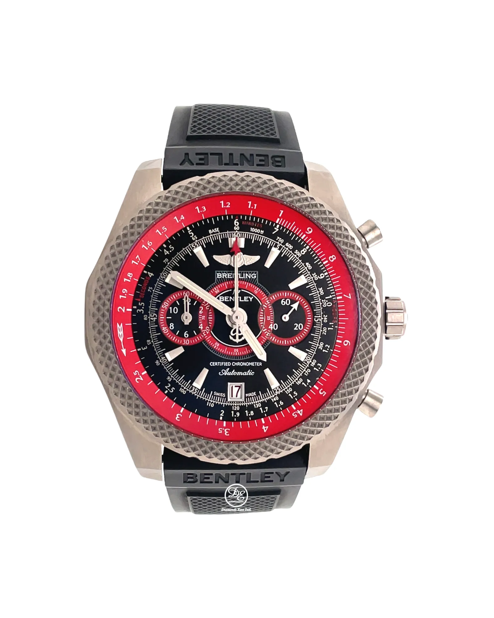 Breitling Bentley Supersports Chronograph Titanium Herrenuhr Ref. E27365 Box and Papers PreOwned Red limited Edition 635/1000