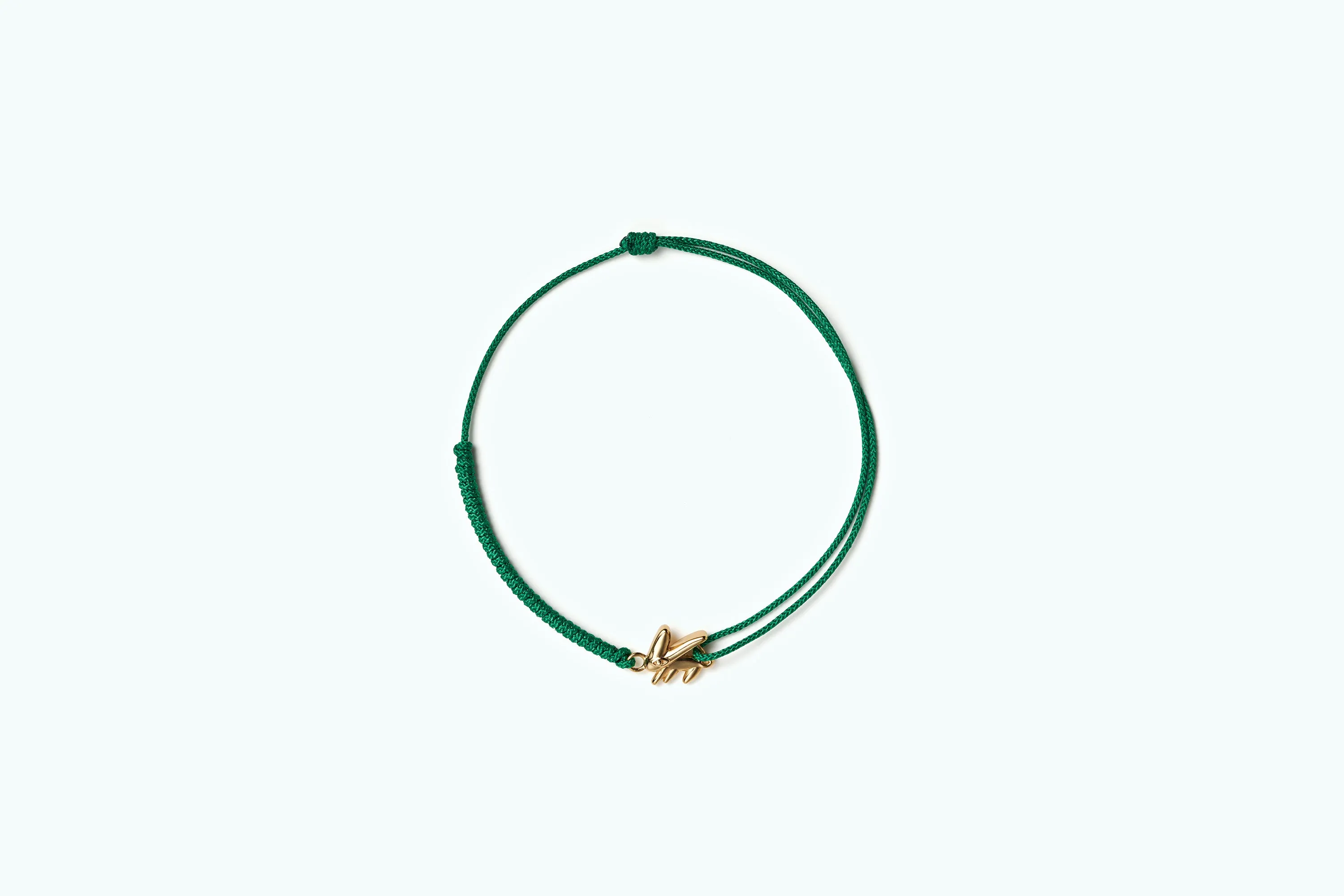 Bunny Vivid Vitamin Cord Anklet Gold Green