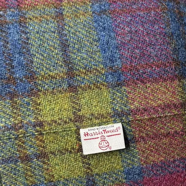 Callanish Tartan Footstool with Button