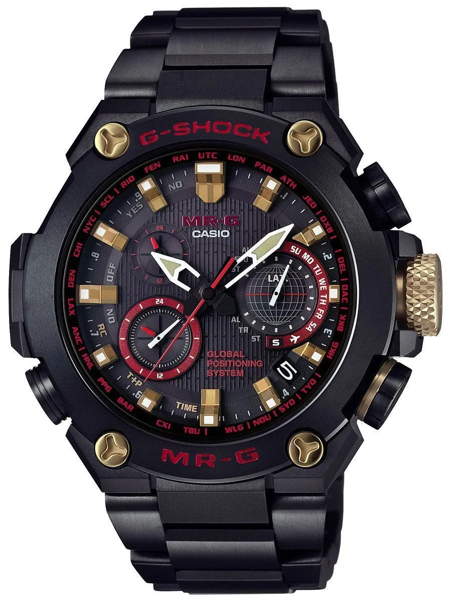 Casio G-Shock MR-G GPS Hybrid Mens Black Titanium Watch MRGG1000B-1A4