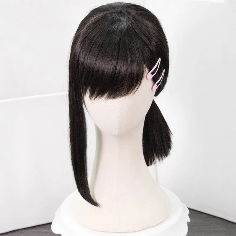 Chainsaw Man Kobeni Higashiyama Black Cosplay Wig - Wig   Hairpin