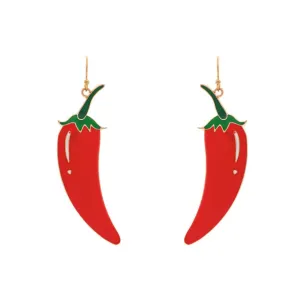 Chile Hot Pepper Earrings