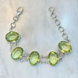 Chunky Peridot Bracelet