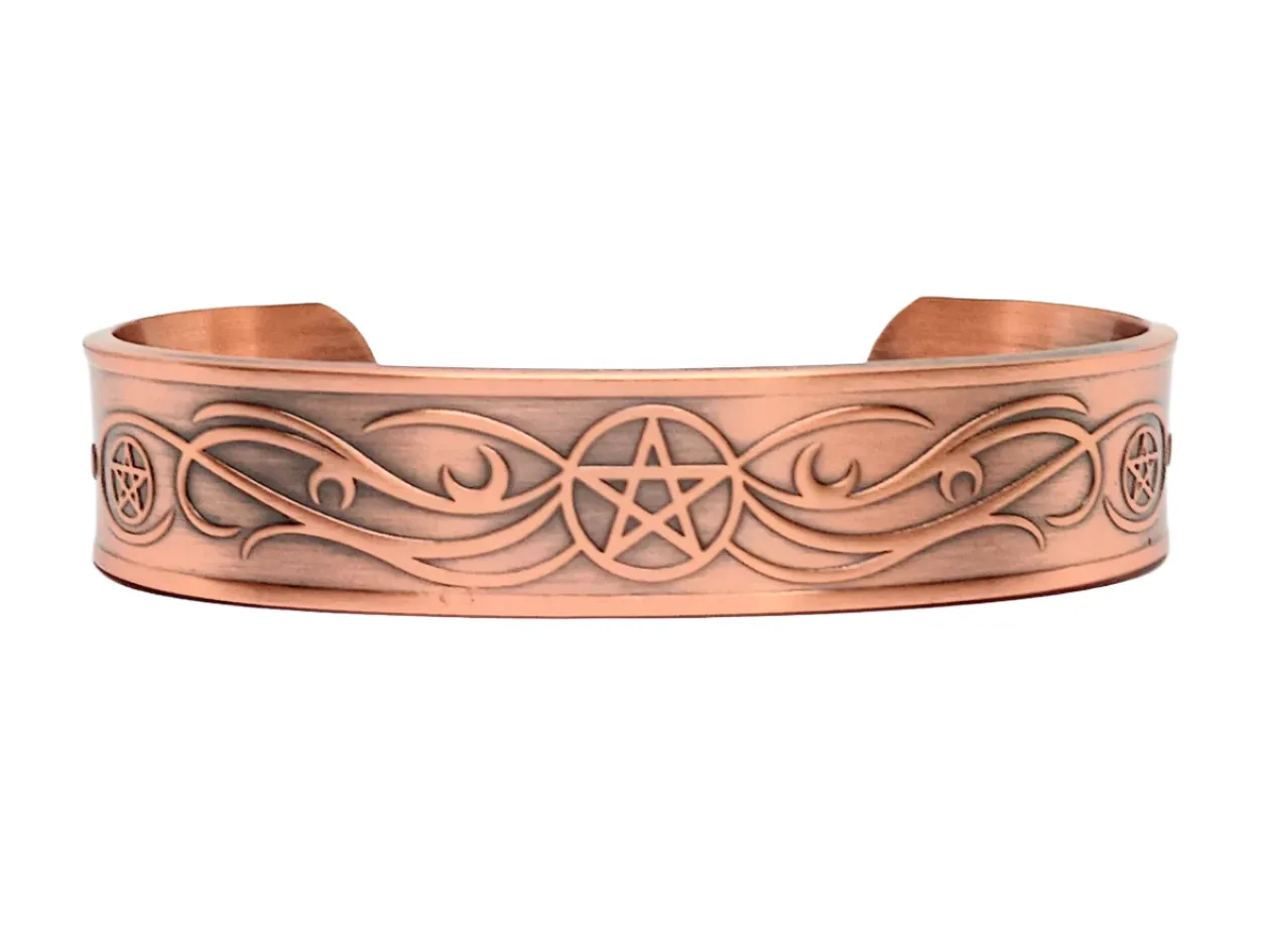 Copper Magnetic Pentagram Adjustable Bracelet