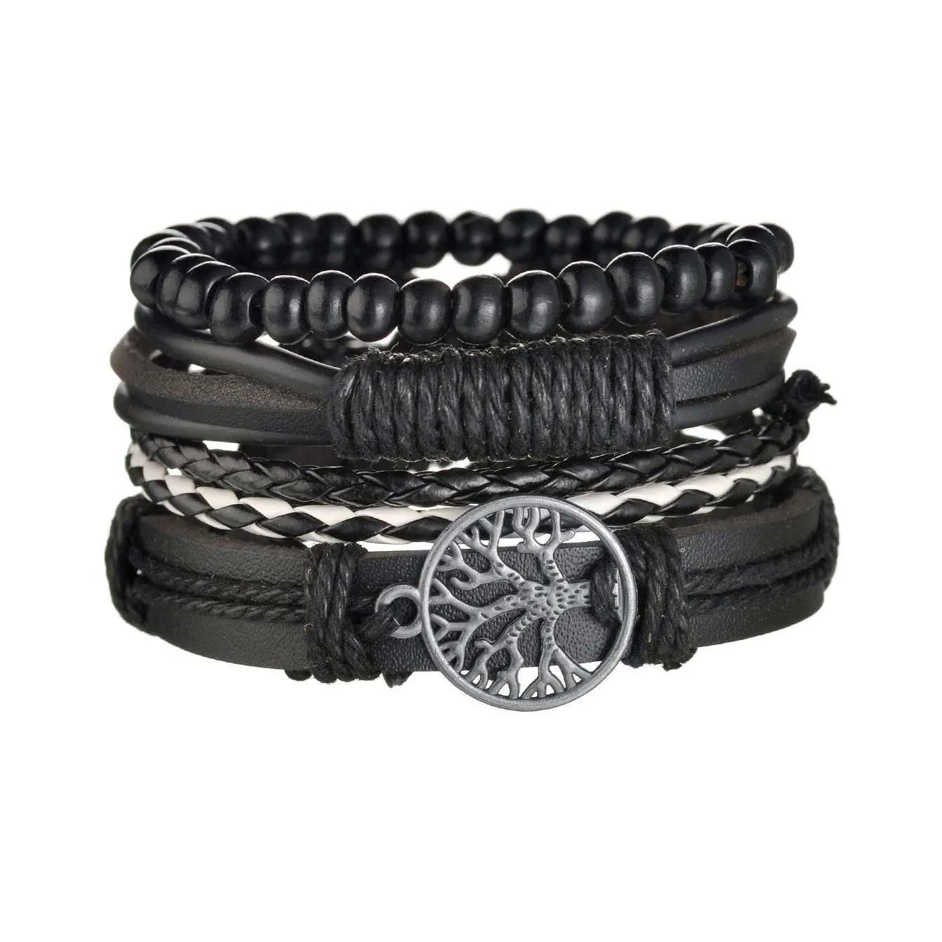 Crafted Boho Leather Wrap Bracelets for Men or Women