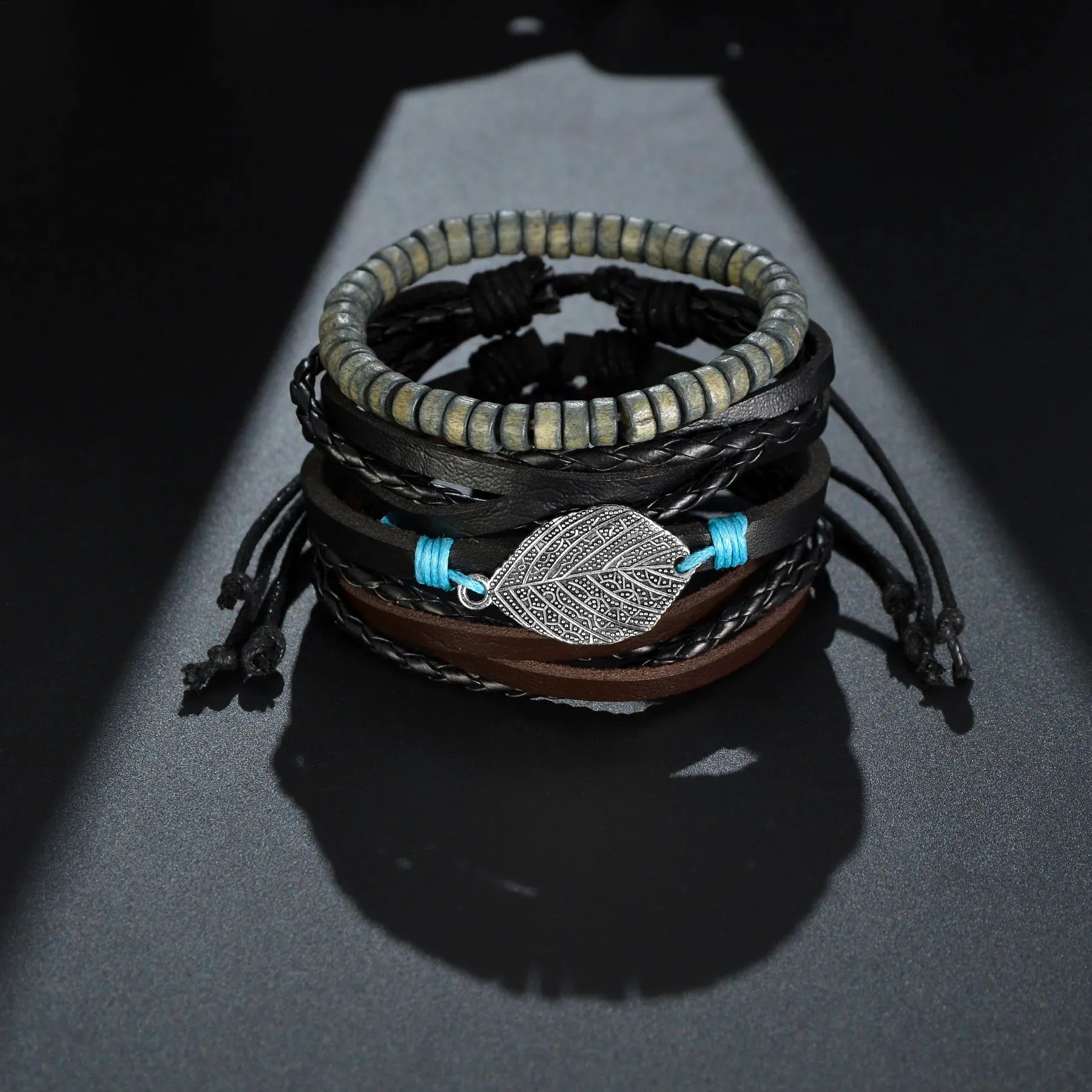 Crafted Boho Leather Wrap Bracelets for Men or Women