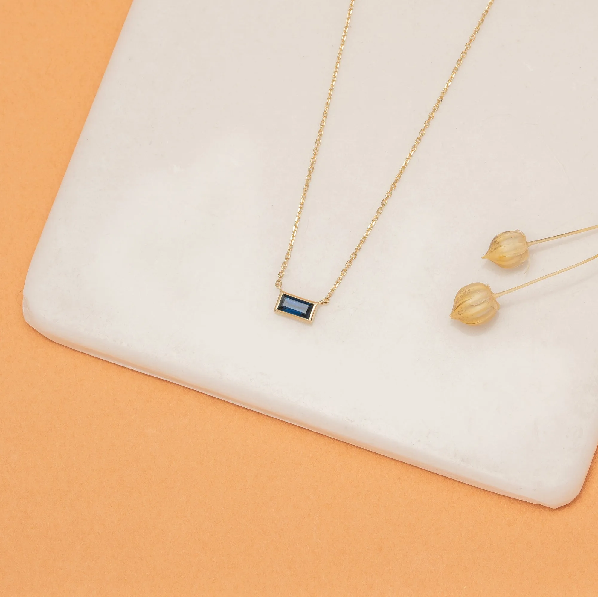 Dainty Sapphire Necklace, Teresa