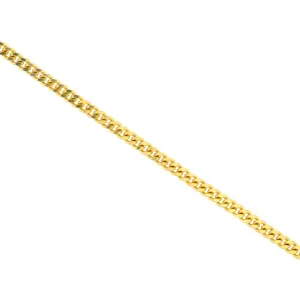 Delicate Curb Chain Gold Anklet