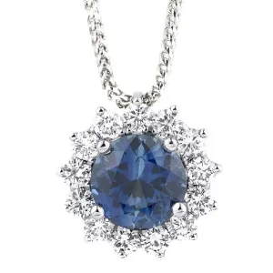 Diamond & Sapphire Pendant