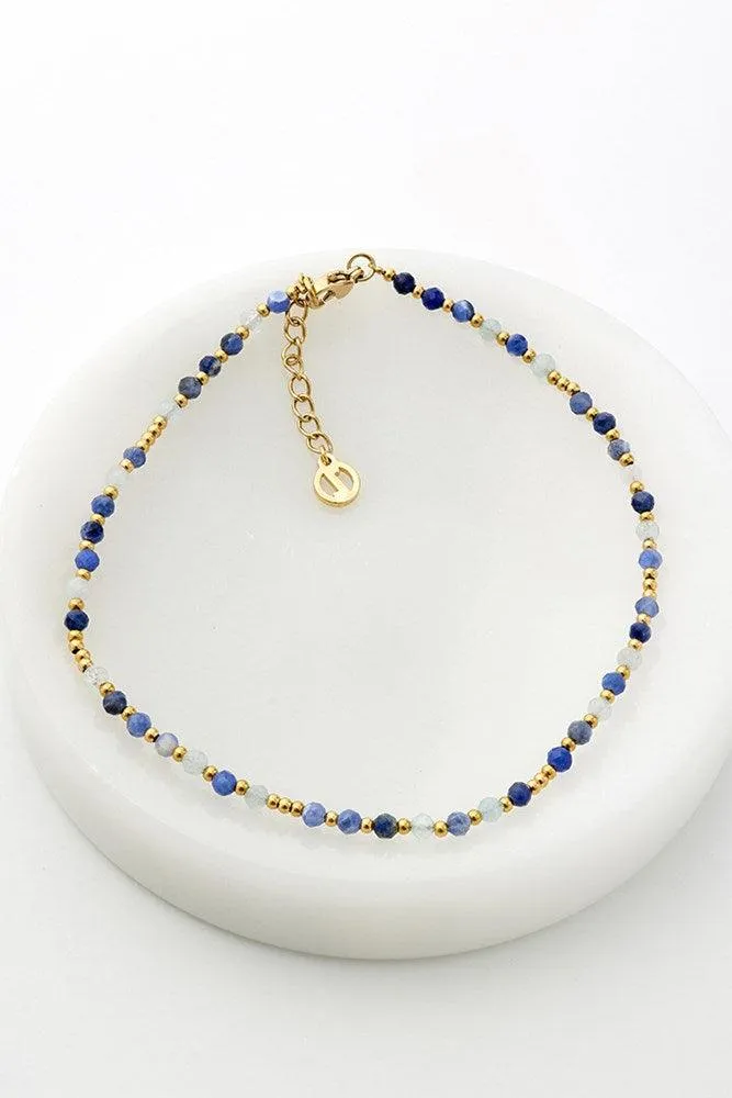 Eden Anklet - Navy