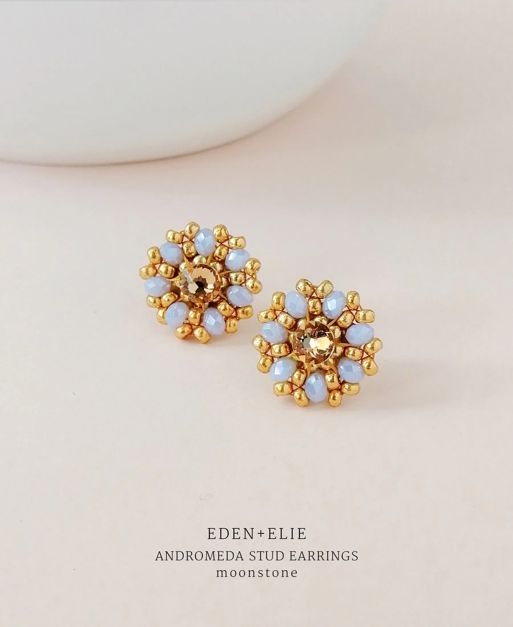 EDEN   ELIE Andromeda Stud Earrings - moonstone