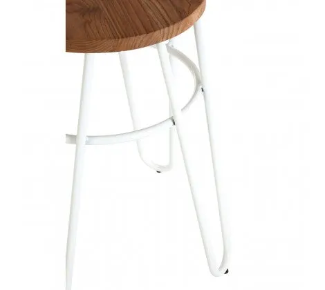 Elm Wood Hairpin Stool