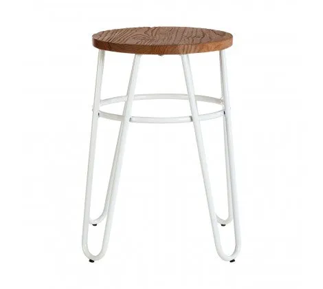 Elm Wood Hairpin Stool