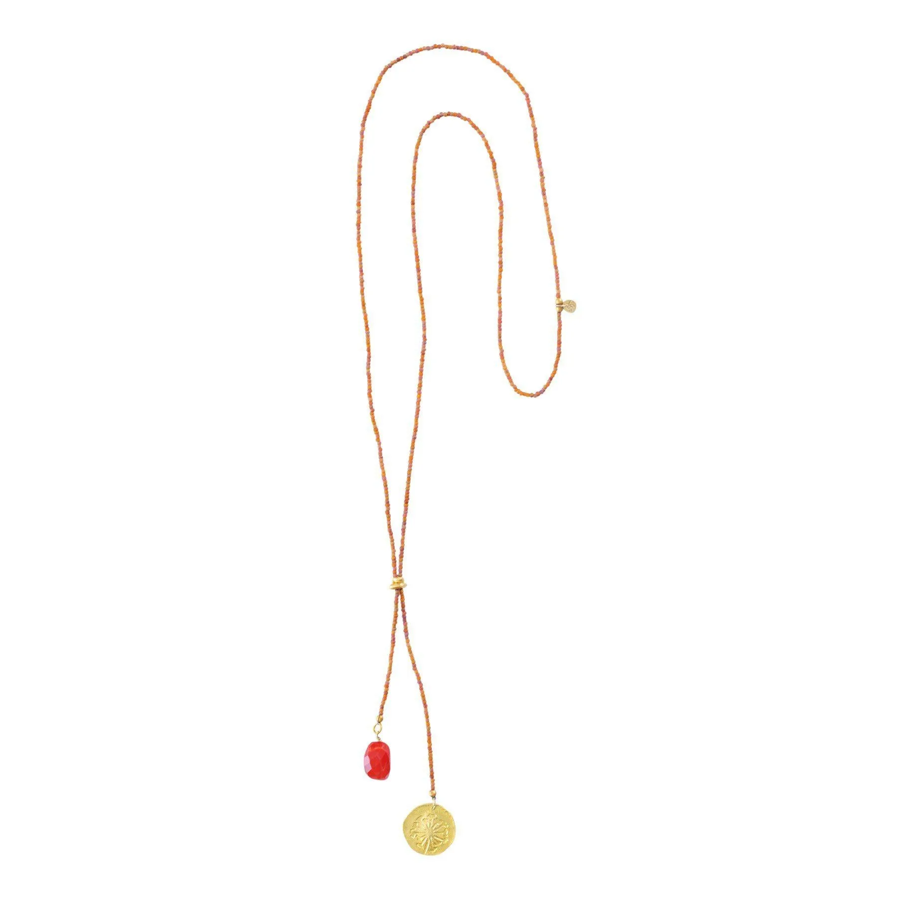 Fairy Carnelian Dandelion Gold Necklace - A Beautiful Story